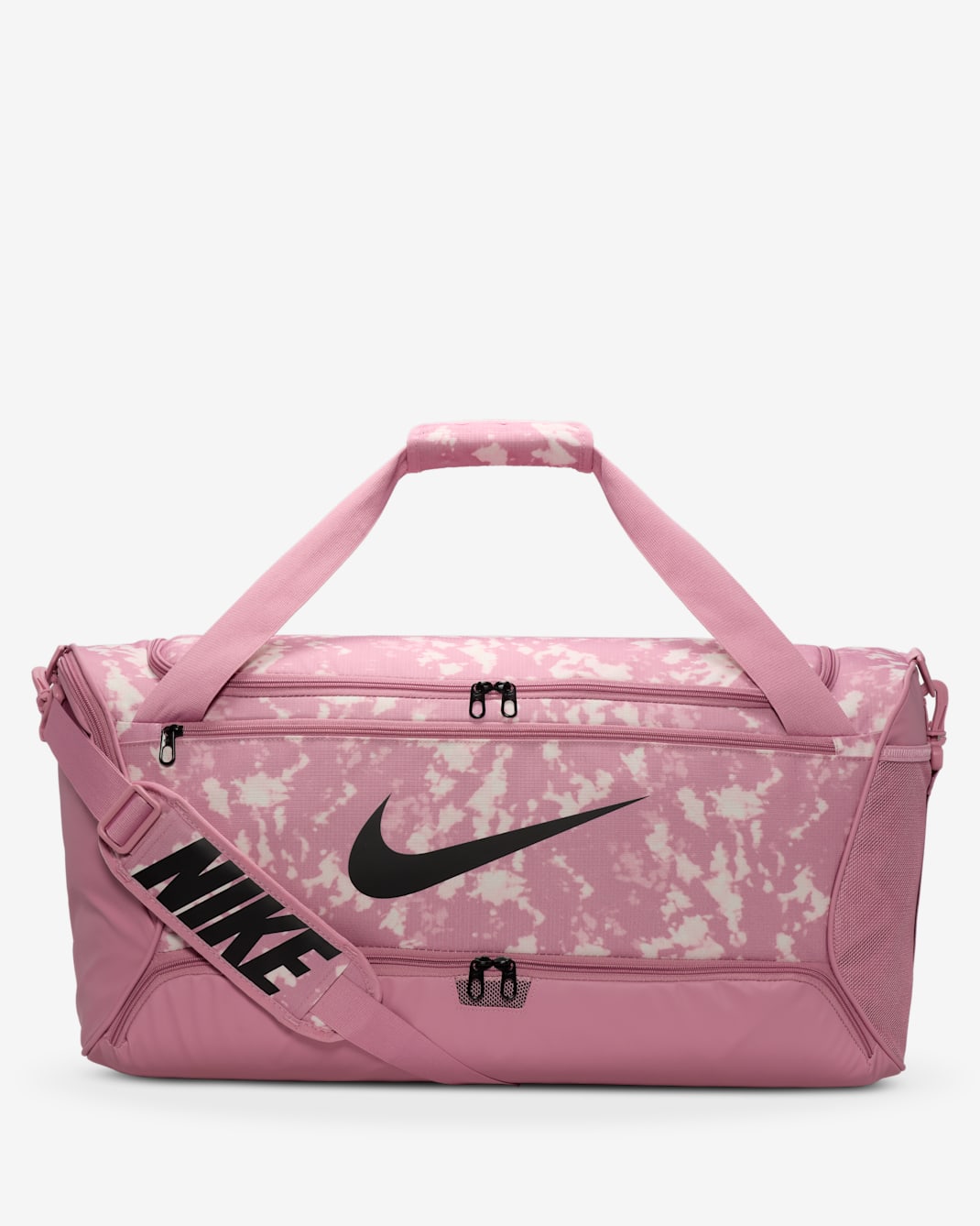 Maleta duffel (mediana, 60 L) Nike Brasilia - Rosa elemental/Rosa elemental/Negro