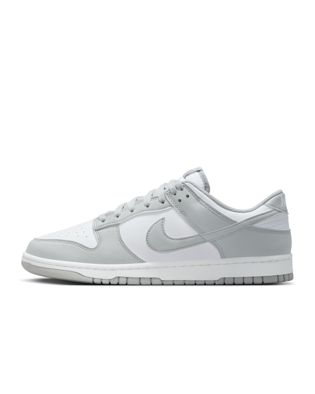 Nike Dunk Low Retro Men's Shoes - White/White/Light Smoke Grey