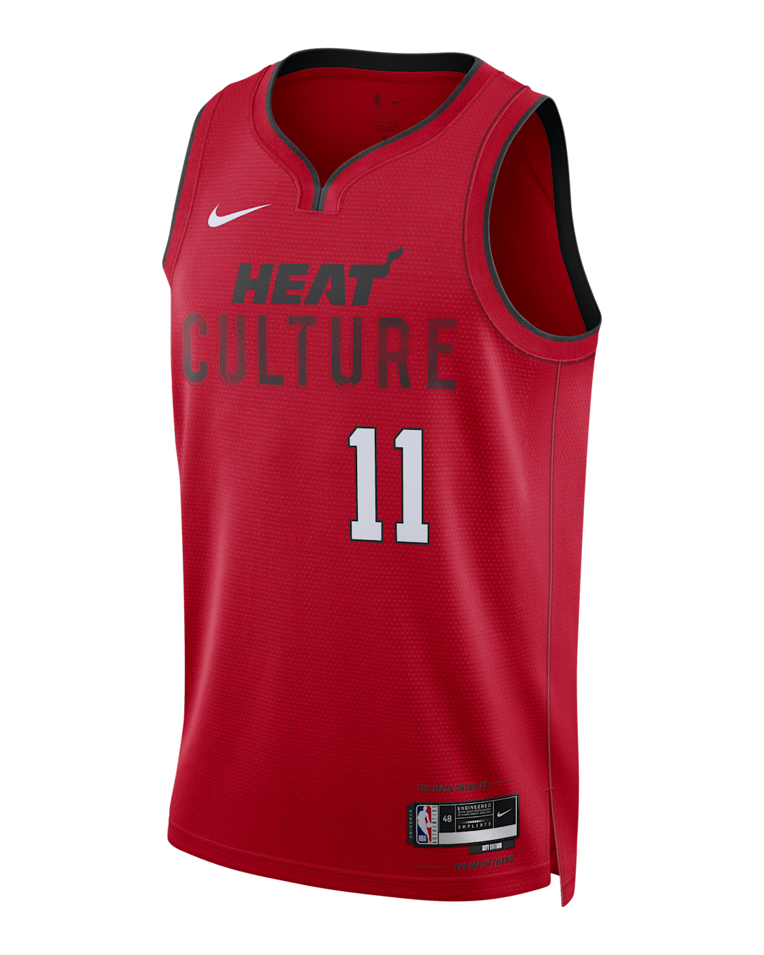 Jaime Jaquez Jr. Miami Heat 2024/25 City Edition Men's Nike Dri-FIT NBA Swingman Jersey - University Red