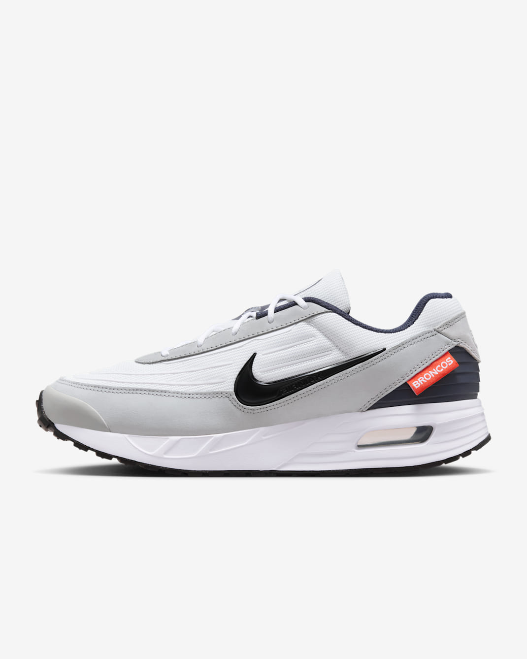 Denver Broncos Air Max Verse Men's Nike NFL Shoes - Light Smoke Grey/College Navy/White/Black