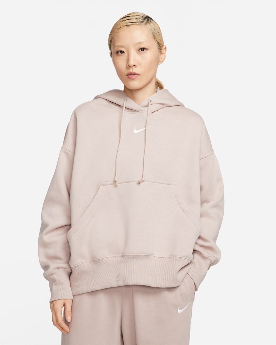 Nike Sportswear Phoenix Fleece Women's Over-Oversized Pullover Hoodie - Diffused Taupe/Sail