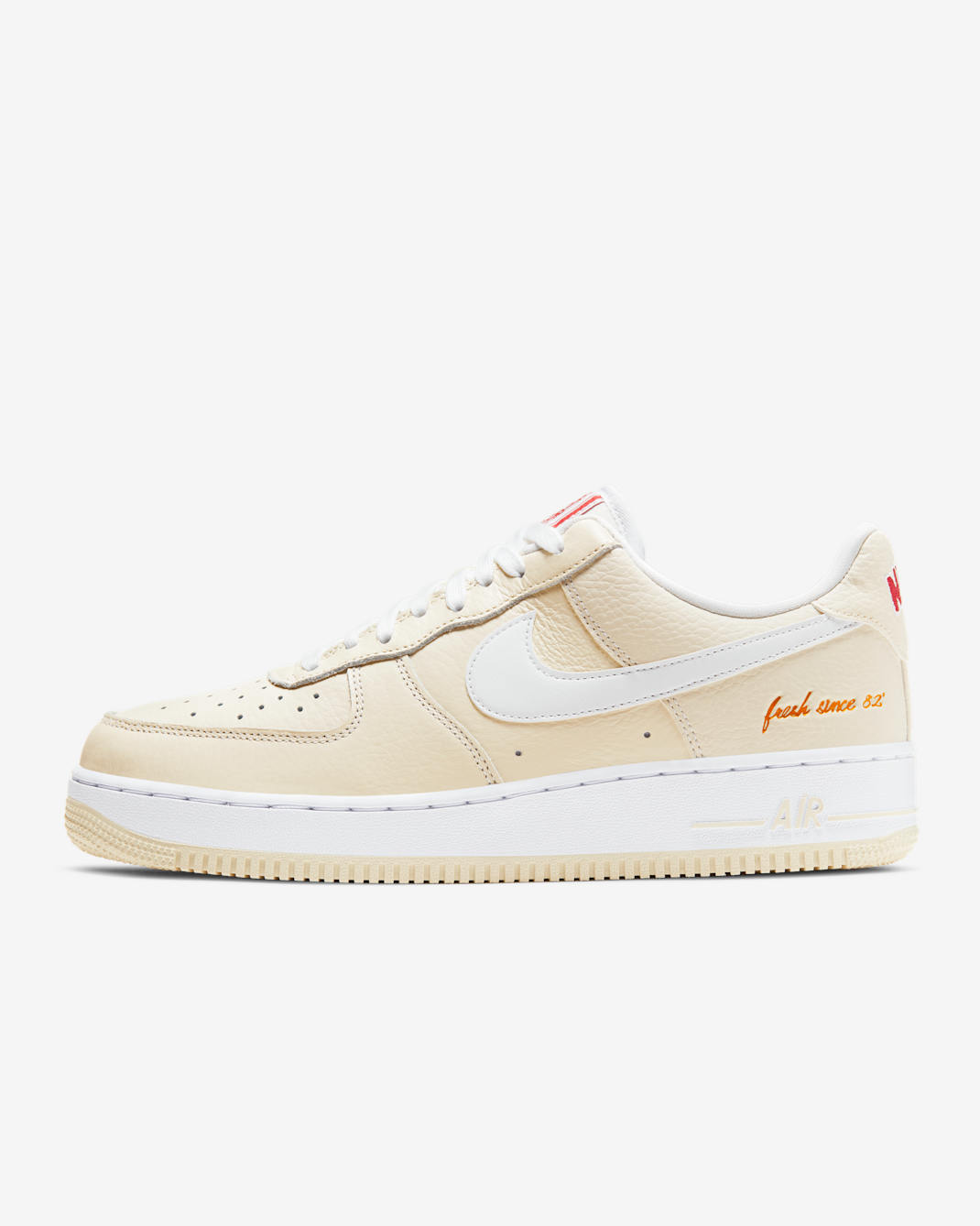 Nike Air Force 1 '07 Premium Men's Shoes - Coconut Milk/University Red/Metallic Gold/White