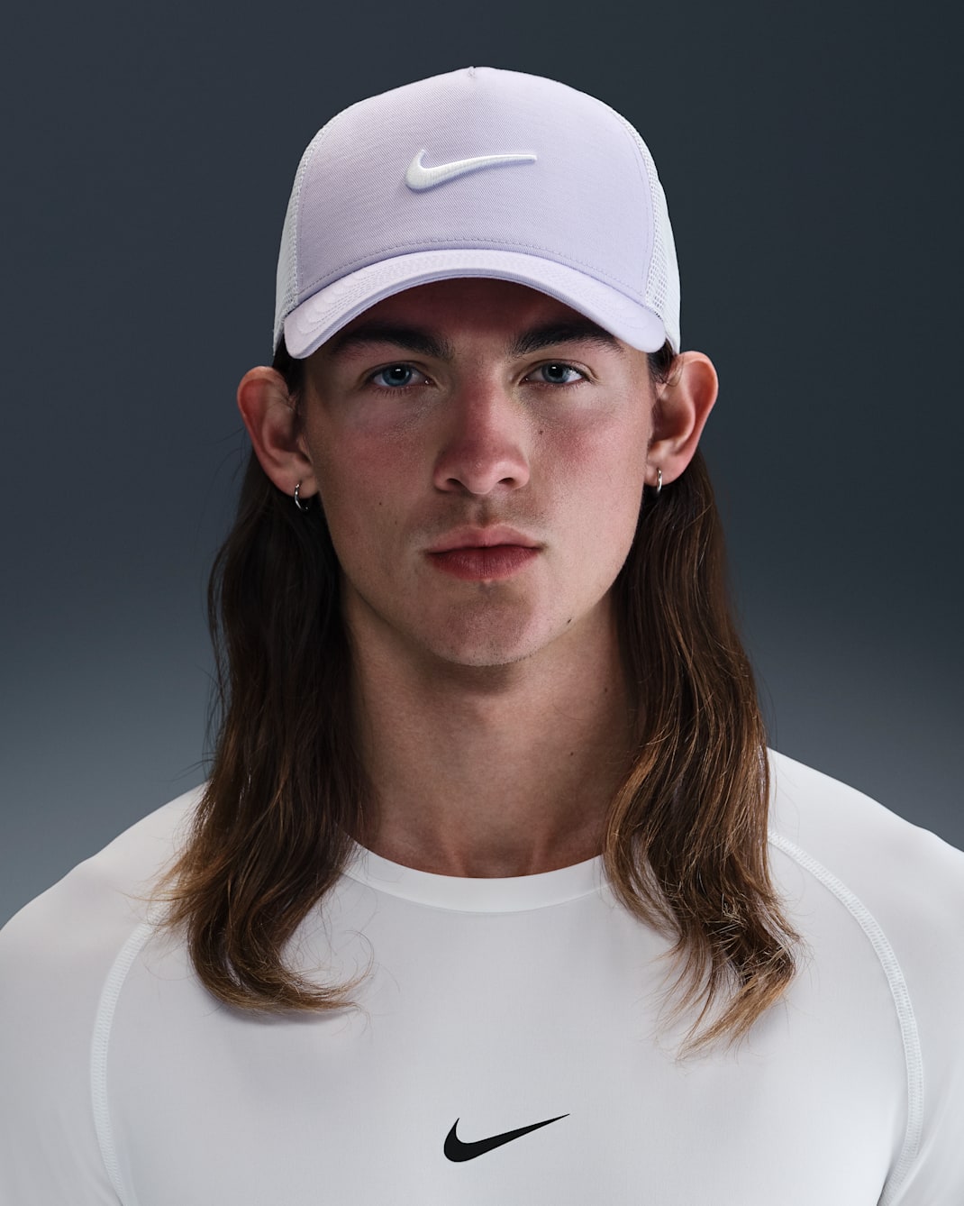 Nike Rise Structured Trucker Cap - Hydrangeas/White/White