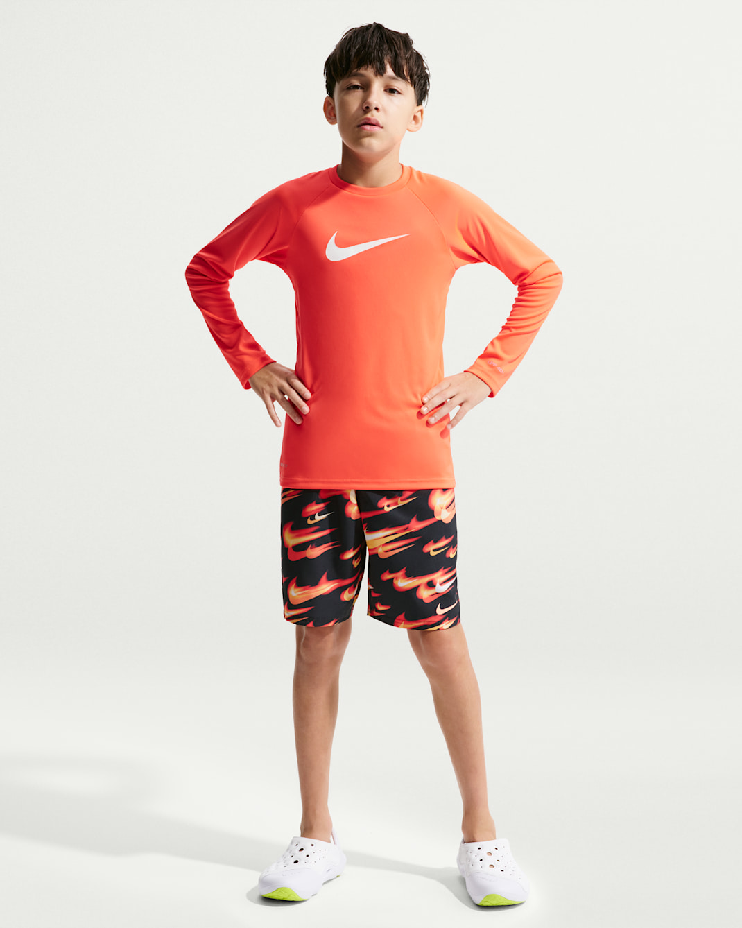 Nike Swim Breaker Big Kids' (Boys') 7" Boxer Volley Short - University Red