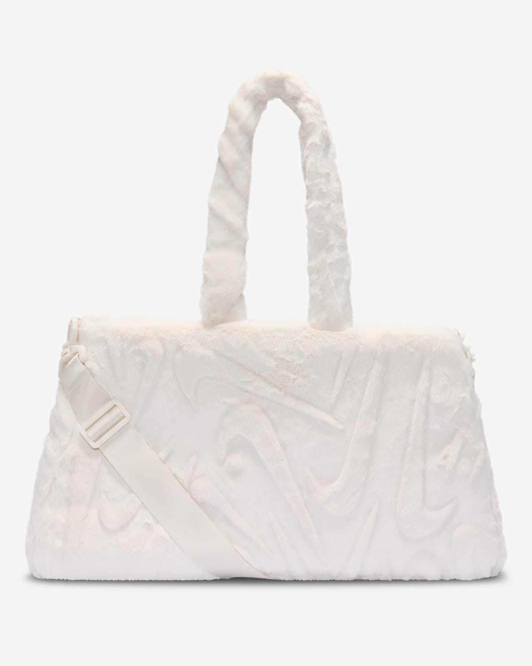 Väska Nike Sportswear i fuskpäls (10 l) - Phantom/Phantom/Metallic Gold Grain