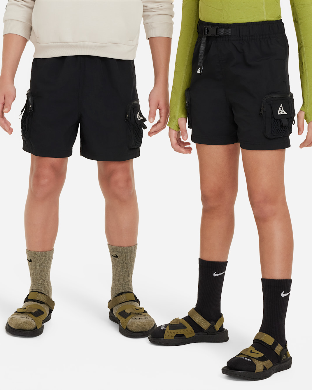 Nike ACG Older Kids' Cargo Shorts - Black/Black/Black/Summit White