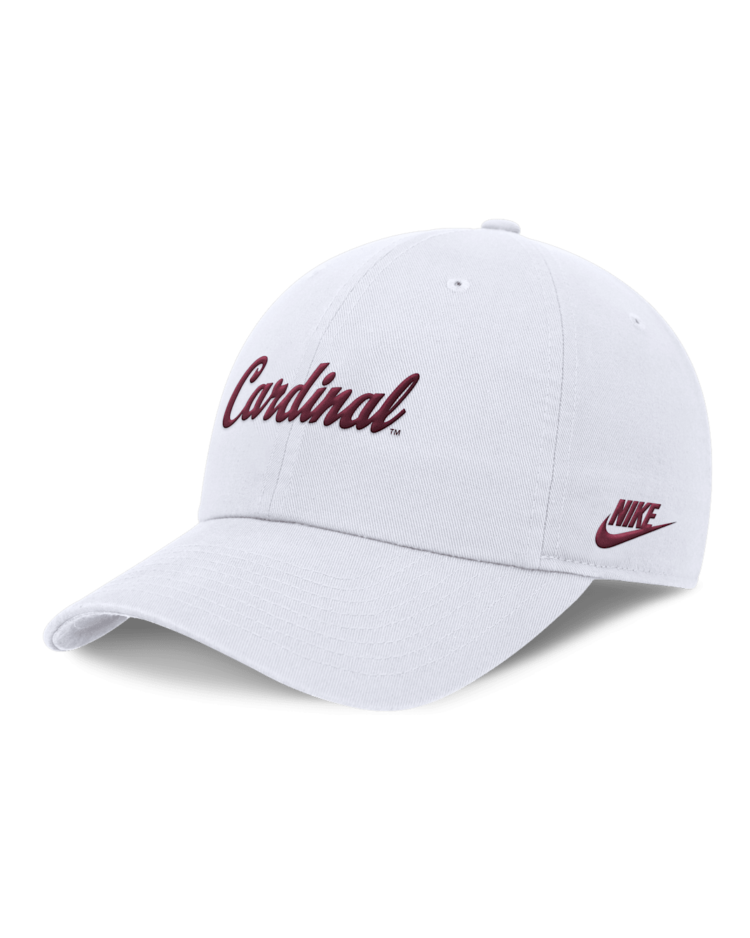 Stanford Cardinal Legacy Club Men's Nike Dri-FIT College Adjustable Hat - White