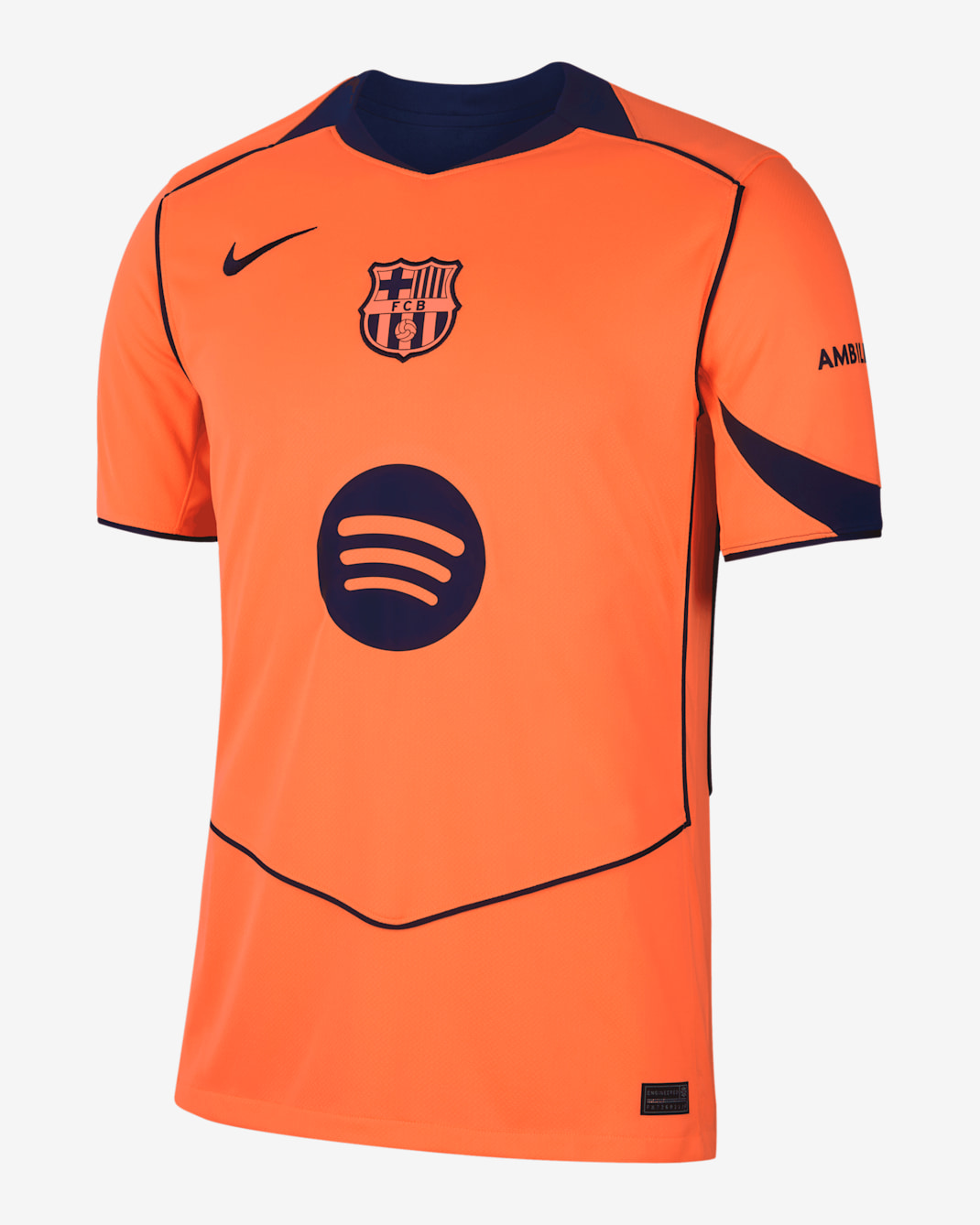 Pedri Barcelona 2025/26 Stadium Third Men's Nike Dri-FIT Soccer Jersey - Orange
