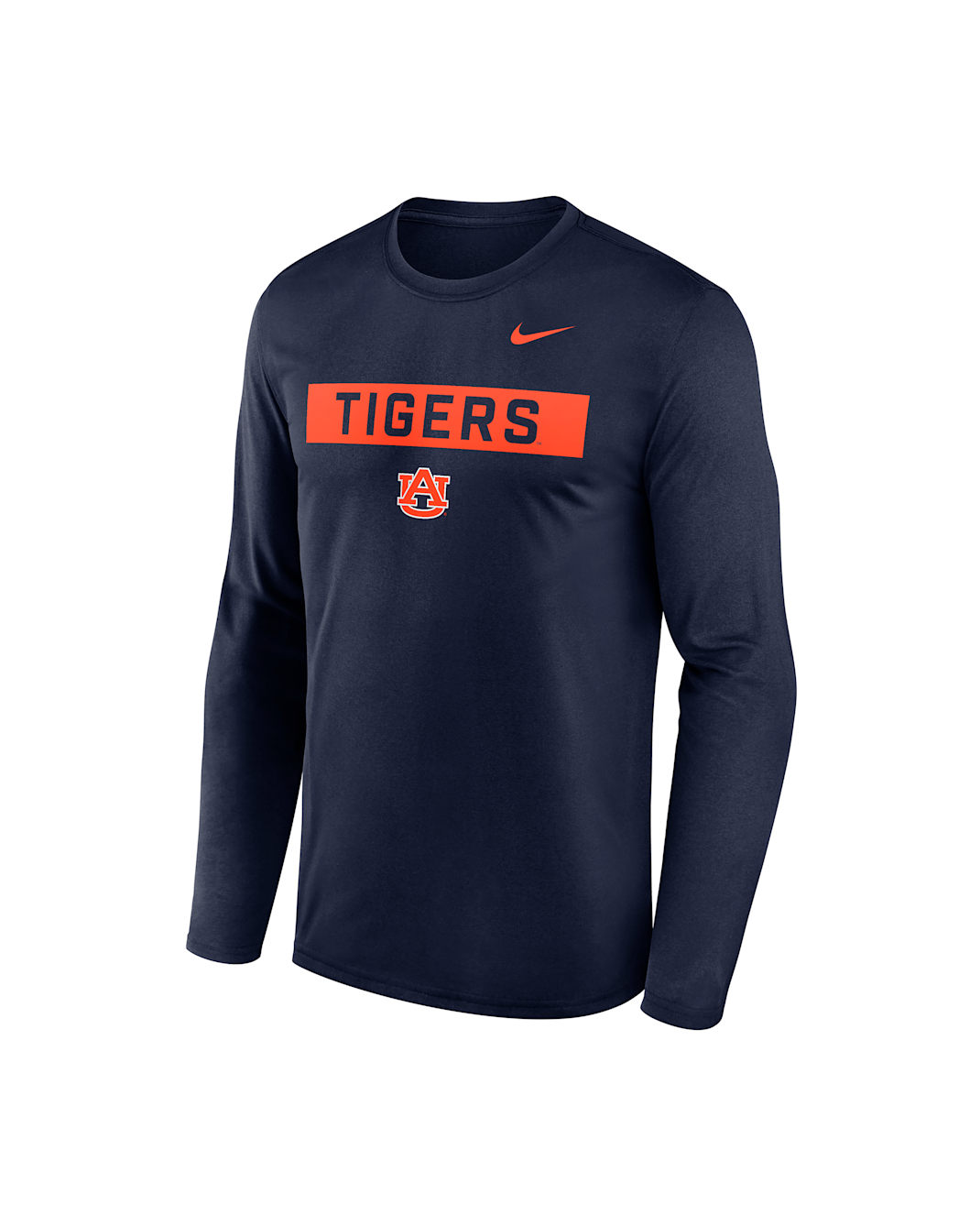 Auburn Primetime Legend 2-Hit Men's Nike Dri-FIT College Long-Sleeve T-Shirt - Navy