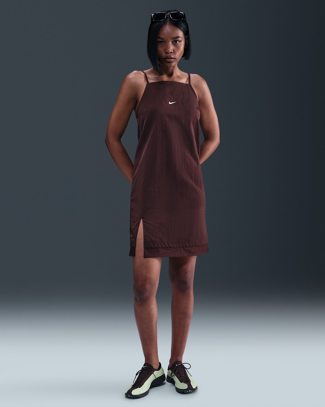 Vestido Cami de tejido Woven para mujer Nike Sportswear - Burdeos enérgico
