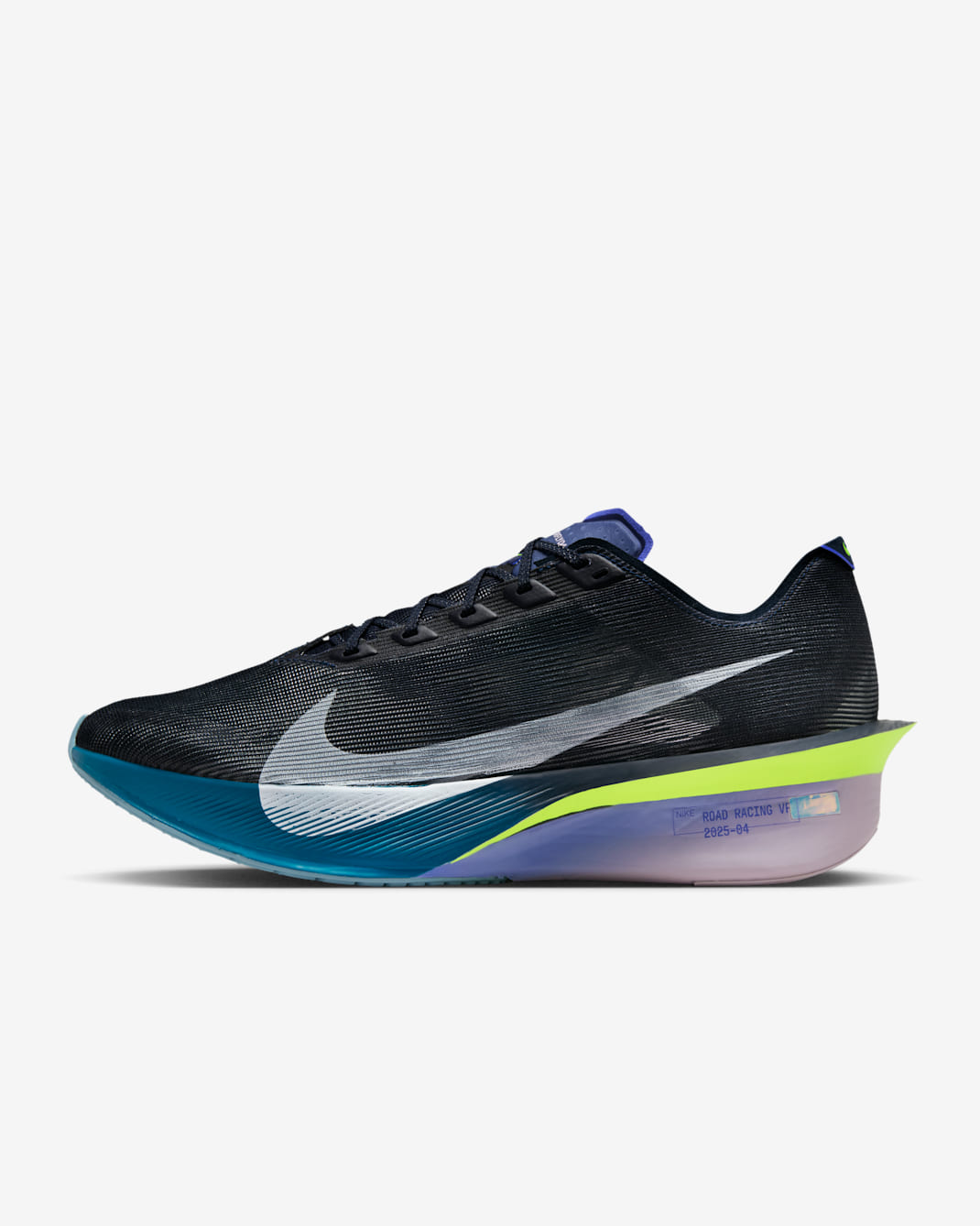 Tenis de carrera en pavimento para hombre Nike Vaporfly 4 - Obsidiana/Violeta persa/Verde abismo/Blanco