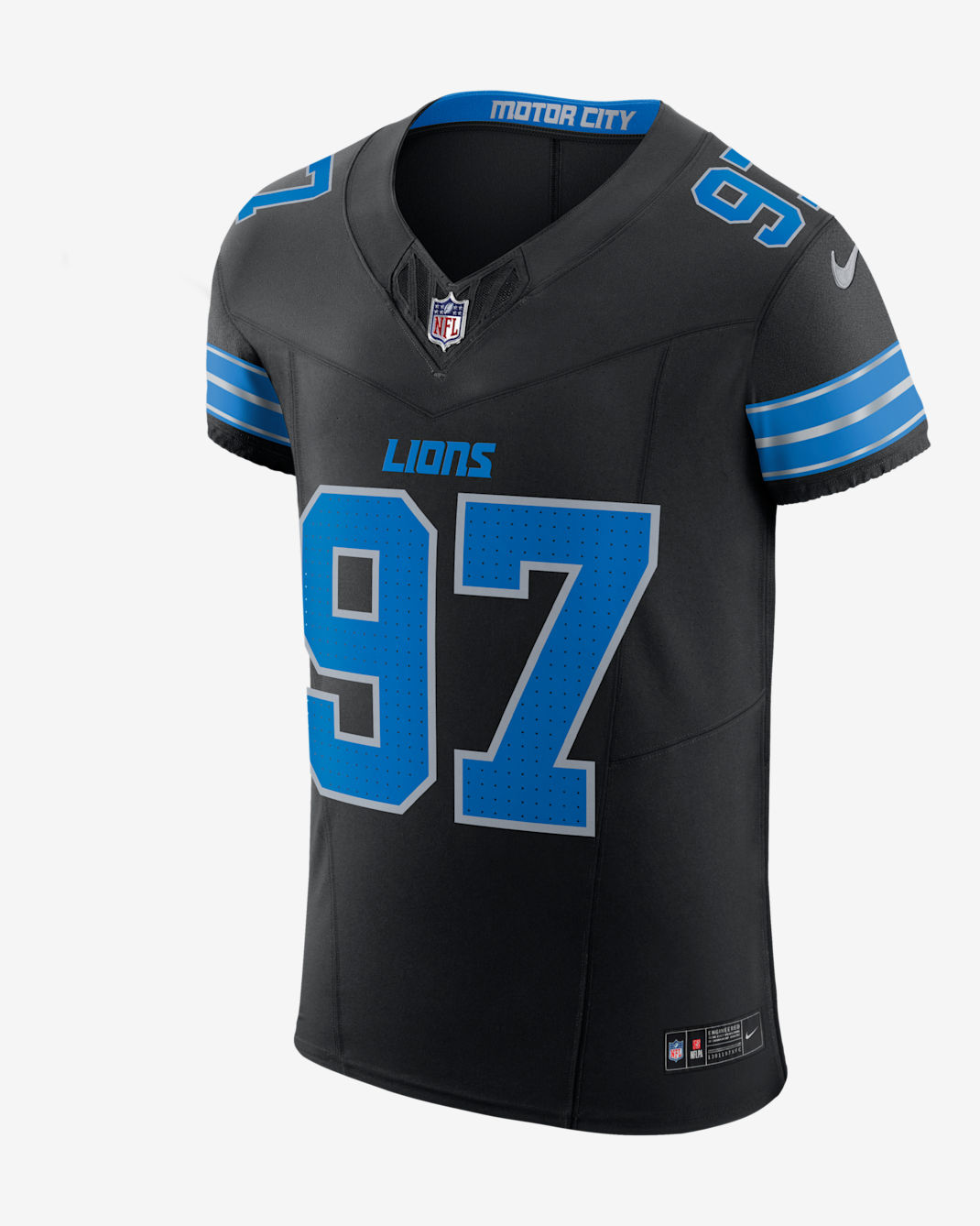 Aidan Hutchinson Detroit Lions Men's Nike Dri-FIT NFL Elite Football Jersey - Black