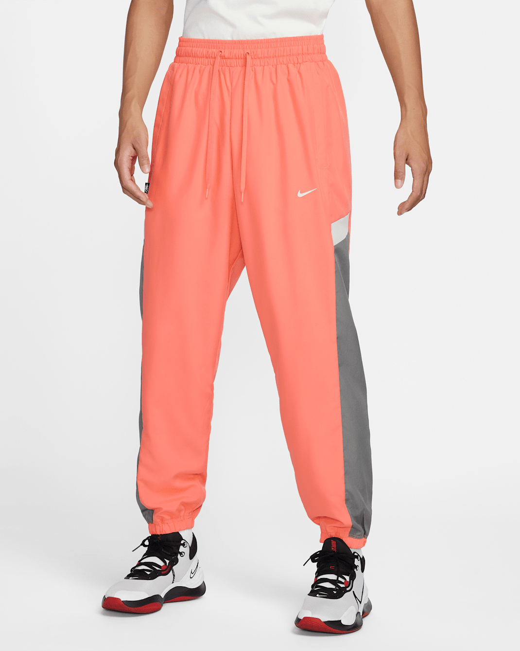 Nike Icon Men's Woven Basketball Pants - Light Wild Mango/Flat Pewter/Light Orewood Brown/Light Orewood Brown