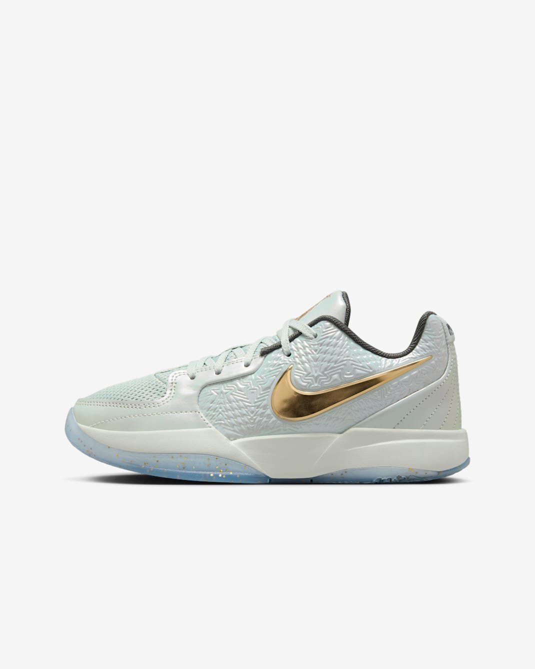 Tenis de básquetbol para niños grandes JA 2 "Tree Top" - Plata claro/Gris hierro/Oro metalizado