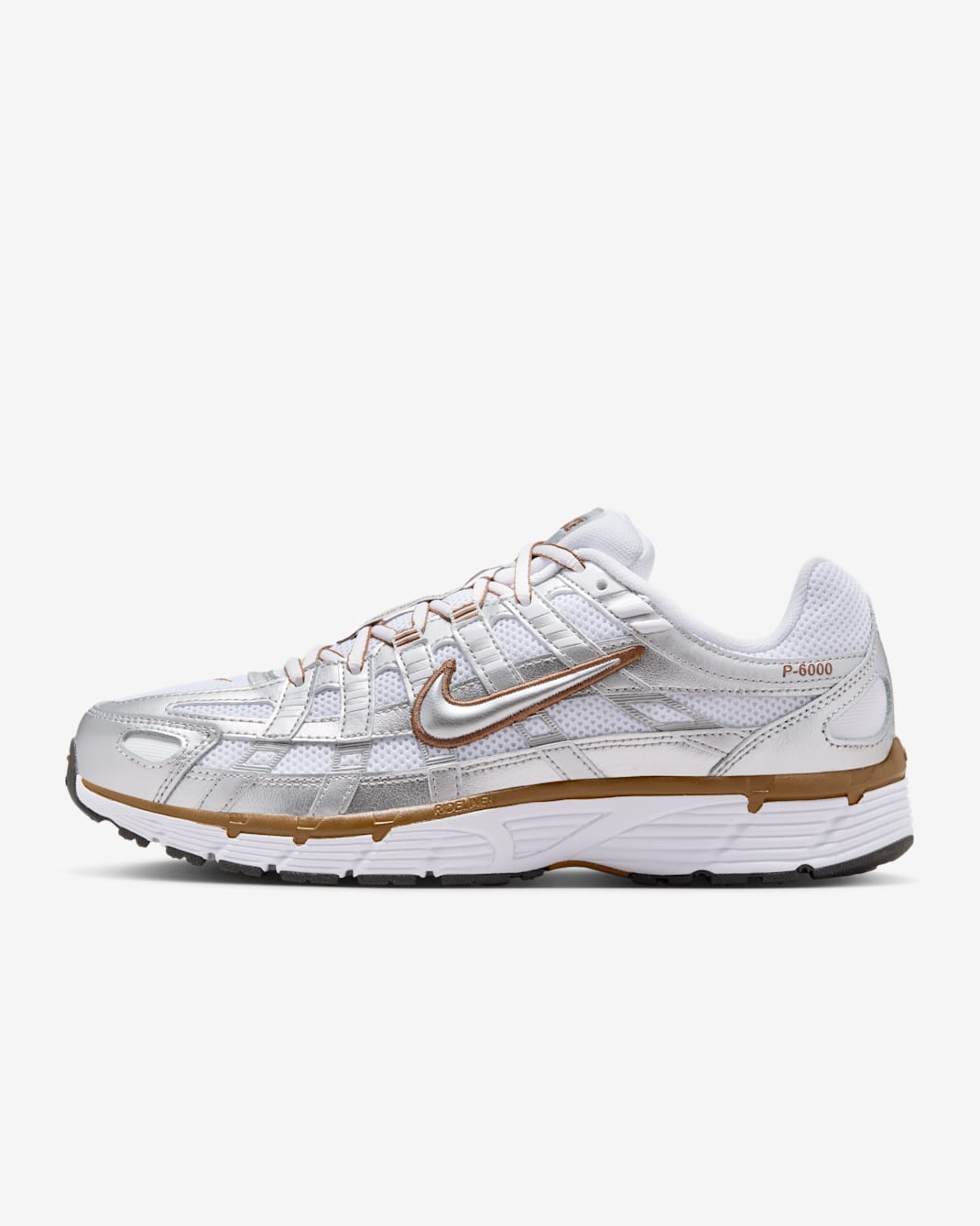 Nike P-6000 Women's Shoes - White/Light British Tan/Sail/Metallic Silver