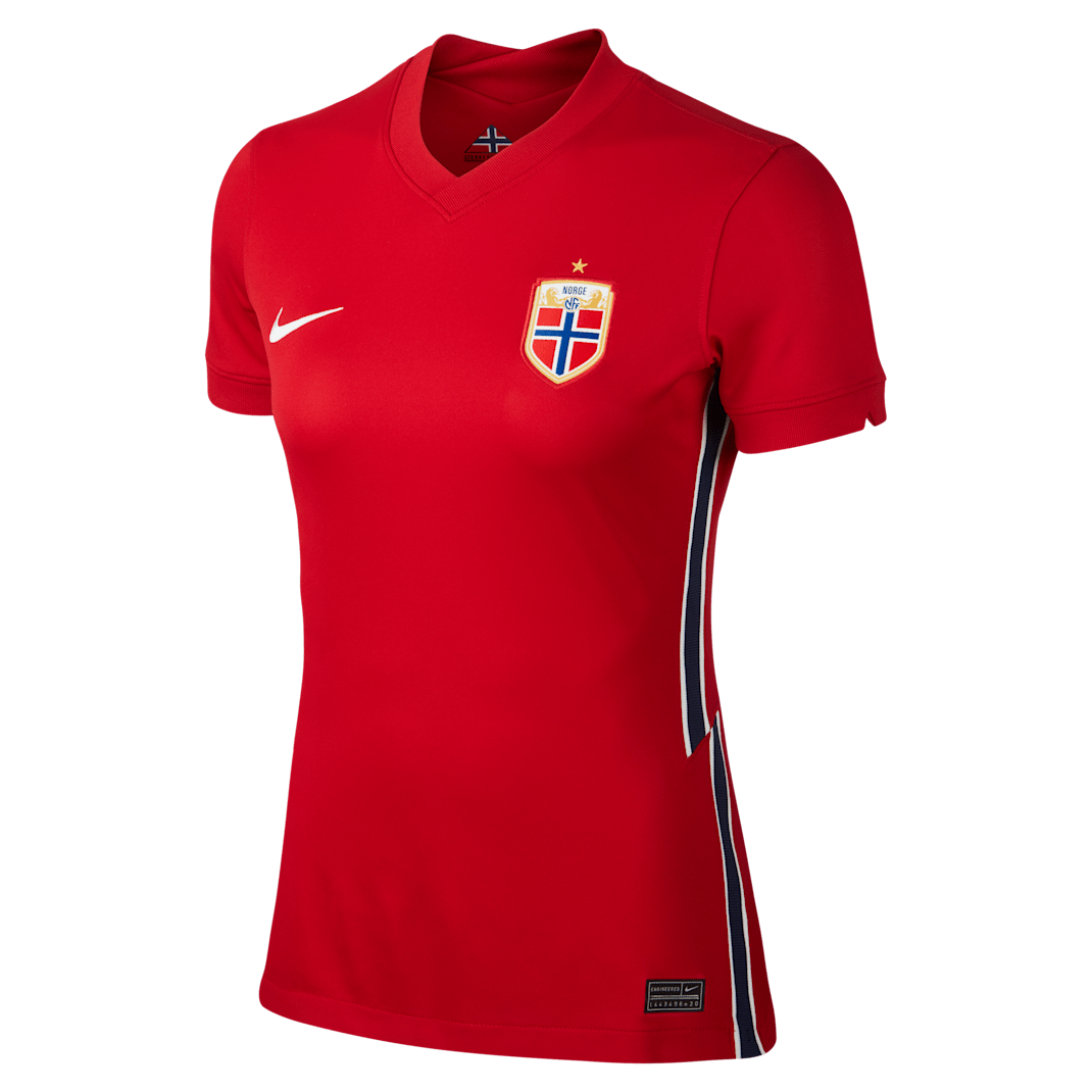 Norway 2020 Stadium Home Women's Soccer Jersey - Gym Red/White