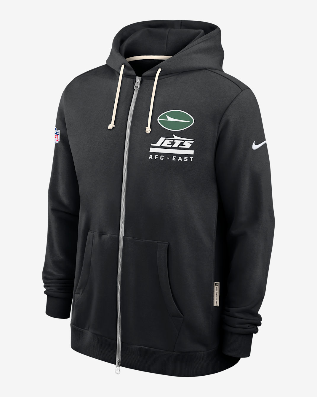 New York Jets Utility Player Sideline Men's Nike Dri-FIT NFL Full-Zip Hoodie - Black