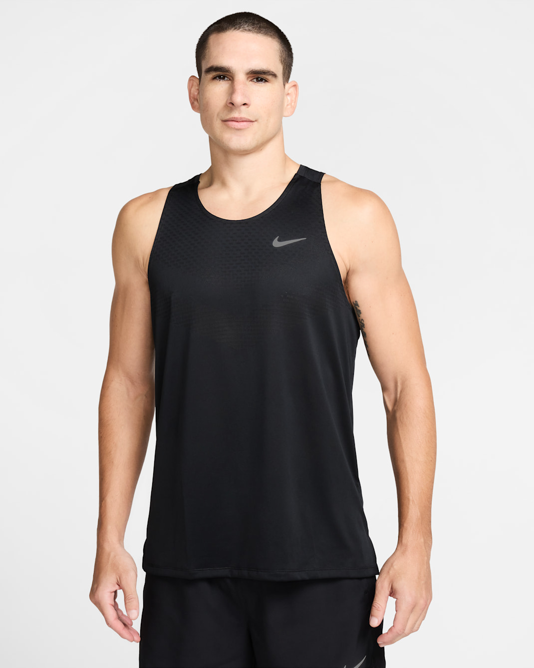 Męska koszulka bez rękawów do biegania Dri-FIT ADV Nike Stride - Czerń