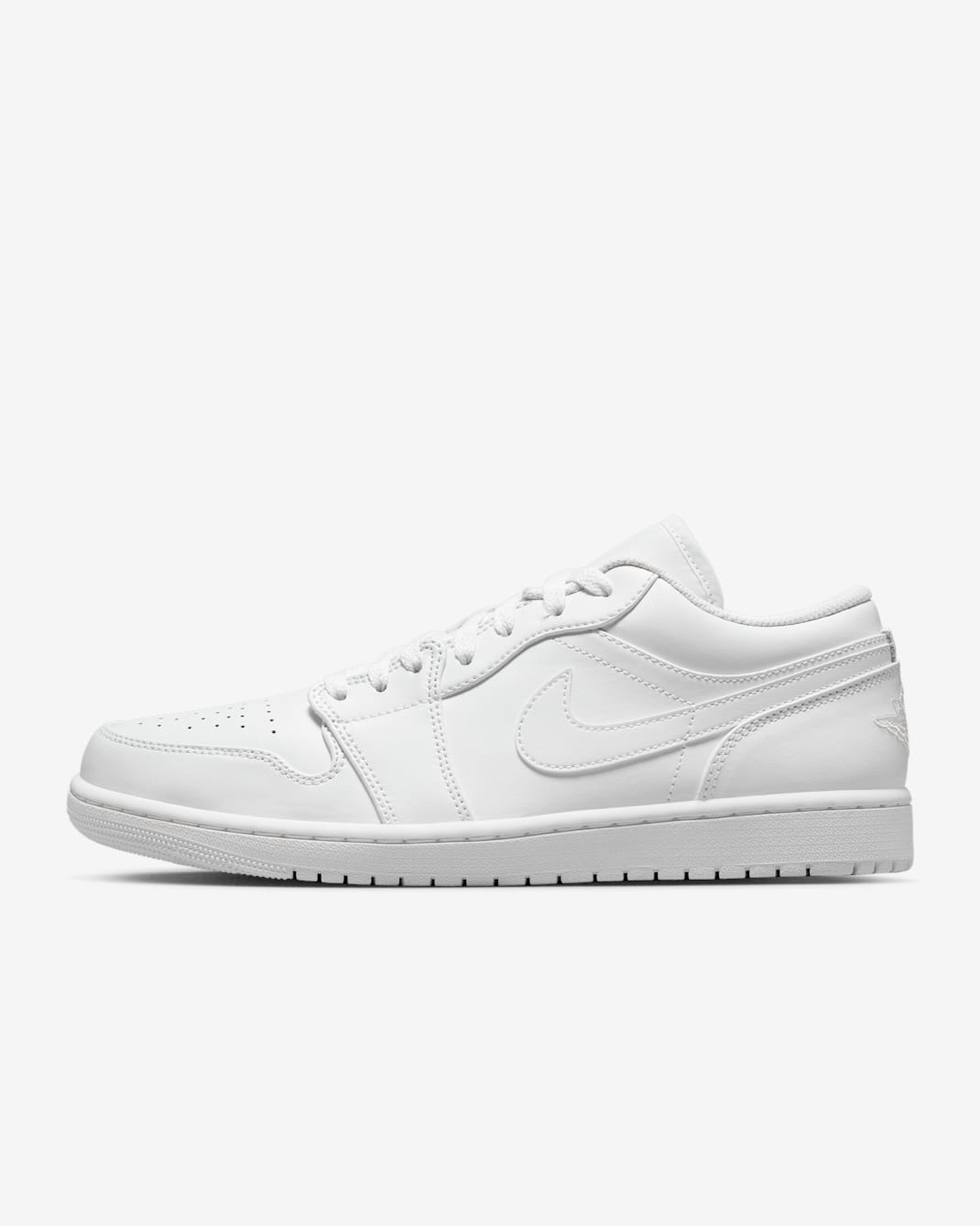Air Jordan 1 Low Herrenschuh - Weiß/Weiß/Weiß