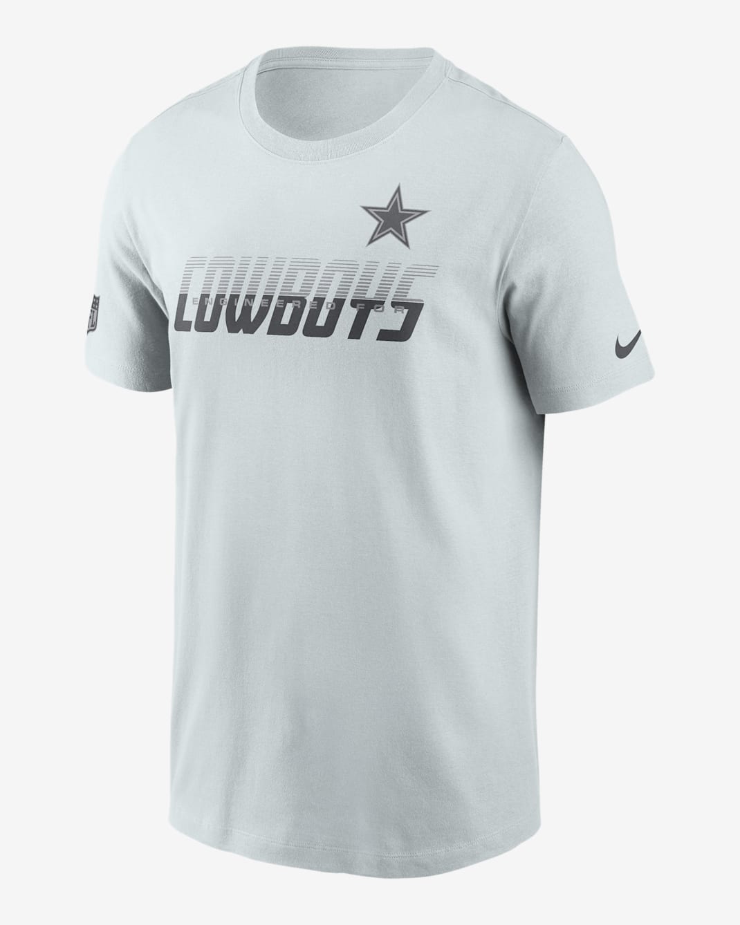 Dallas Cowboys Sideline Team Issue Men's Nike Dri-FIT NFL T-Shirt - Platinum/Platinum