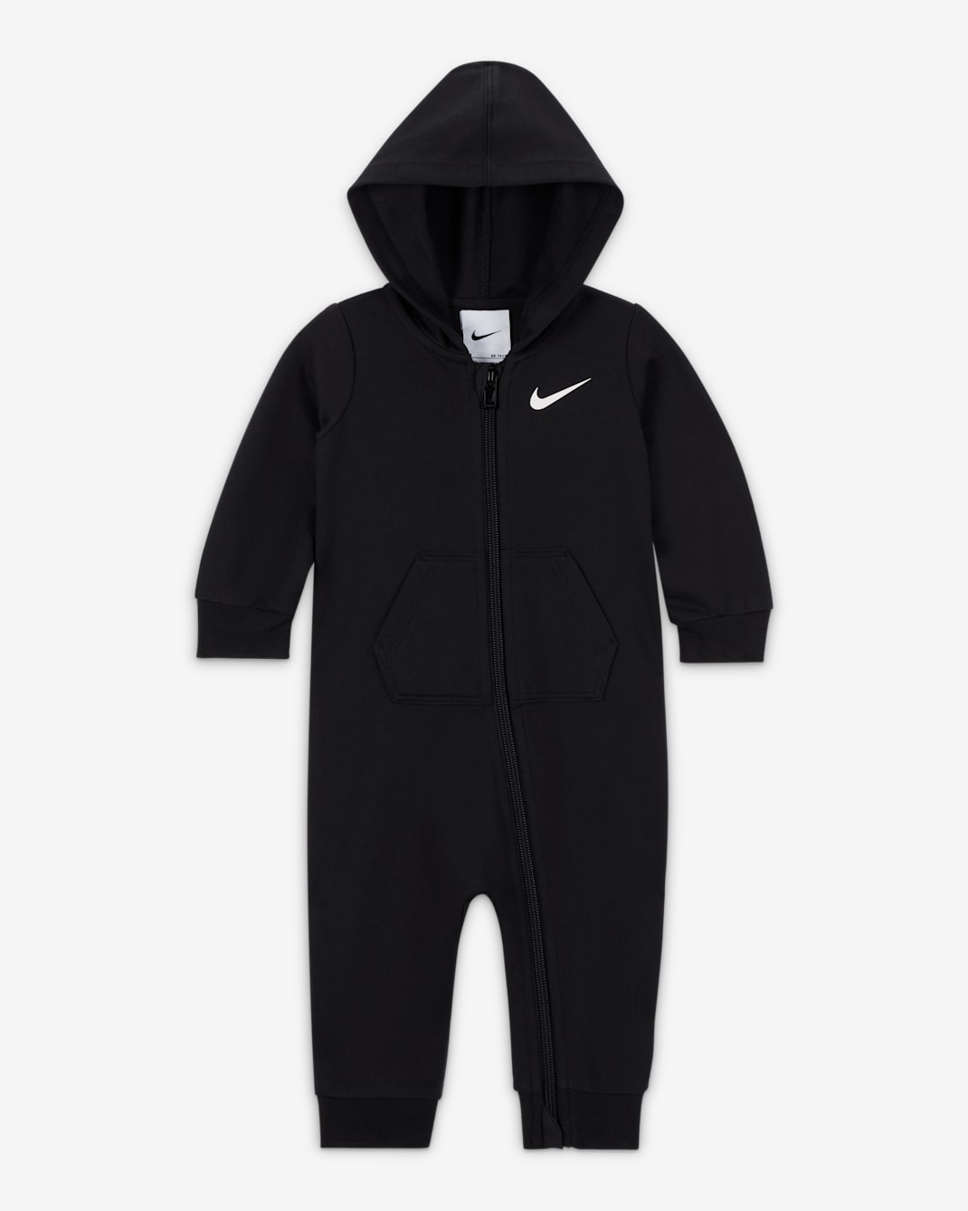 Nike Essentials Hooded Overalls Baby Overalls - Black