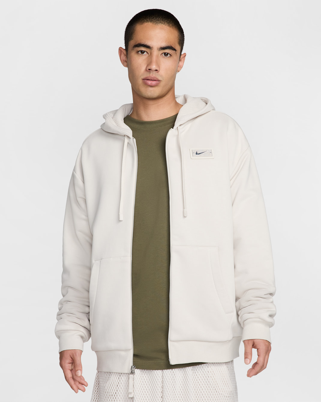 Devin Booker Men's Therma-FIT Full-Zip Hoodie - Light Orewood Brown