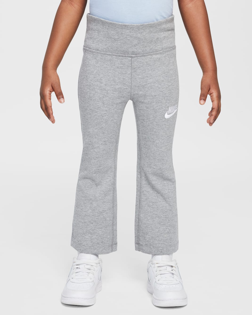 Nike Dri-FIT Leggings mit ausgestelltem Bein (Kleinkinder) - Dark Grey Heather