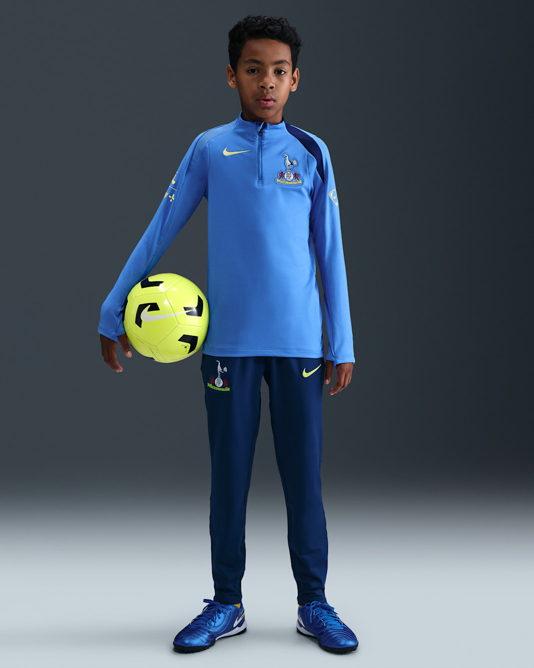 Tottenham Hotspur Strike Third Older Kids' Nike Dri-FIT Total 90 Football Knit Pants - Blue Void/Pacific Blue/Dynamic Yellow