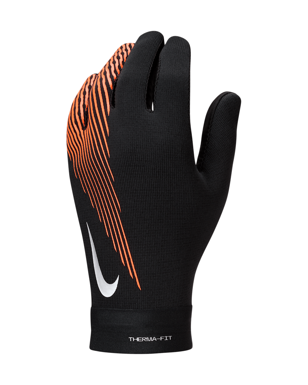 Nike Academy Therma-FIT Football Gloves - Black/Hyper Crimson/Metallic Silver
