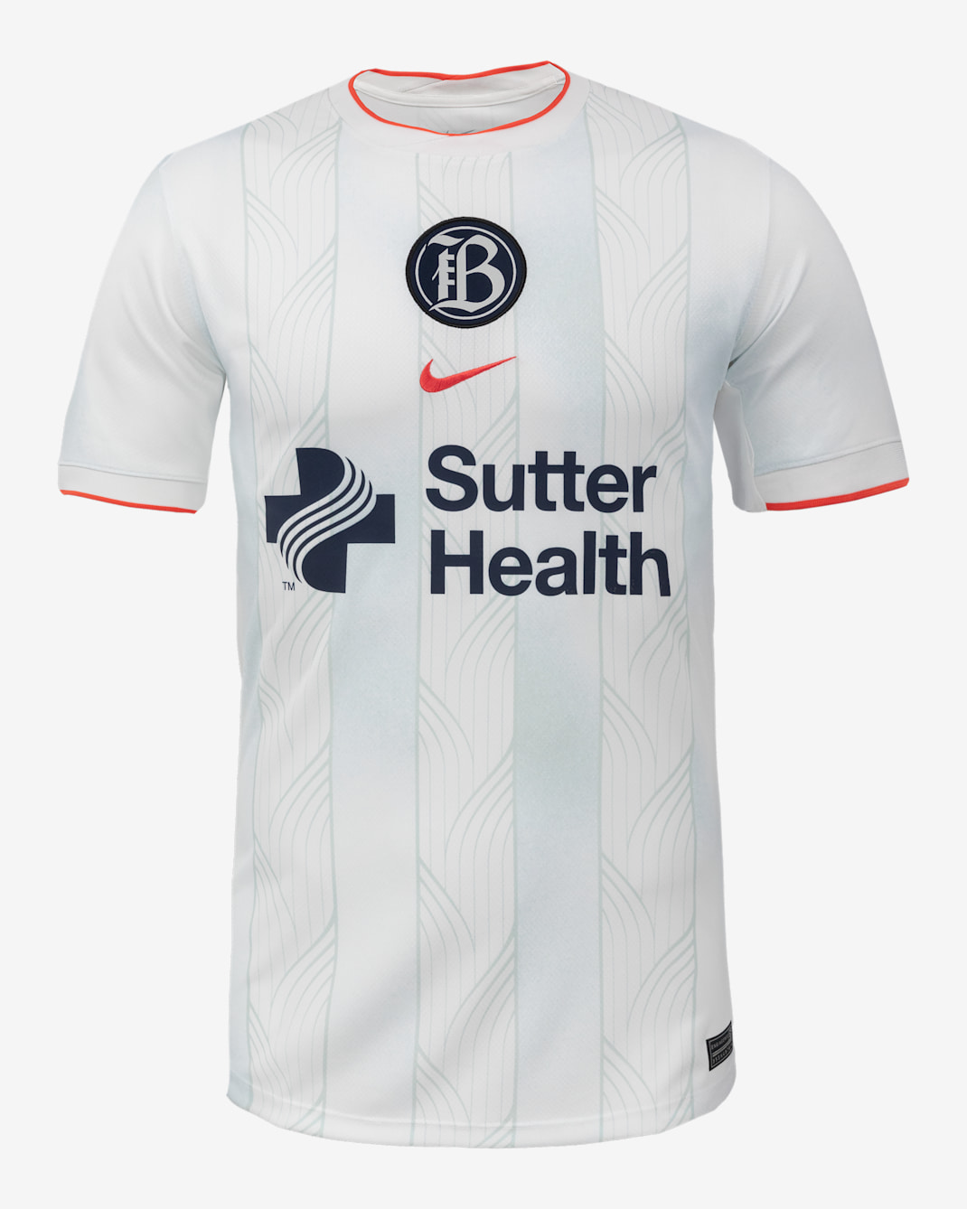 Bay FC 2025 Stadium Home Men's Nike Dri-FIT NWSL Replica Jersey - White/Night Silver