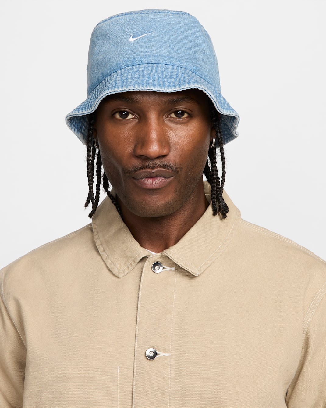 Nike Apex Bucket Hat aus Denim - Aegean Storm/Thunder Blue/Weiß