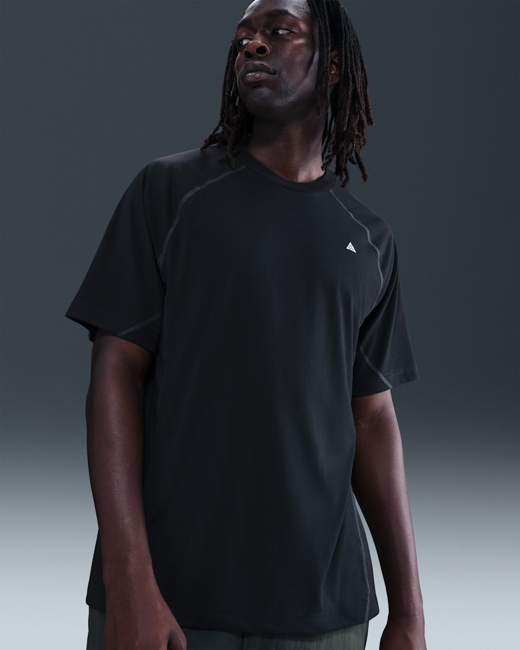 Nike ACG 'Goat Rocks' Men's Dri-FIT ADV UV Short-Sleeve Top - Black/Anthracite/Summit White