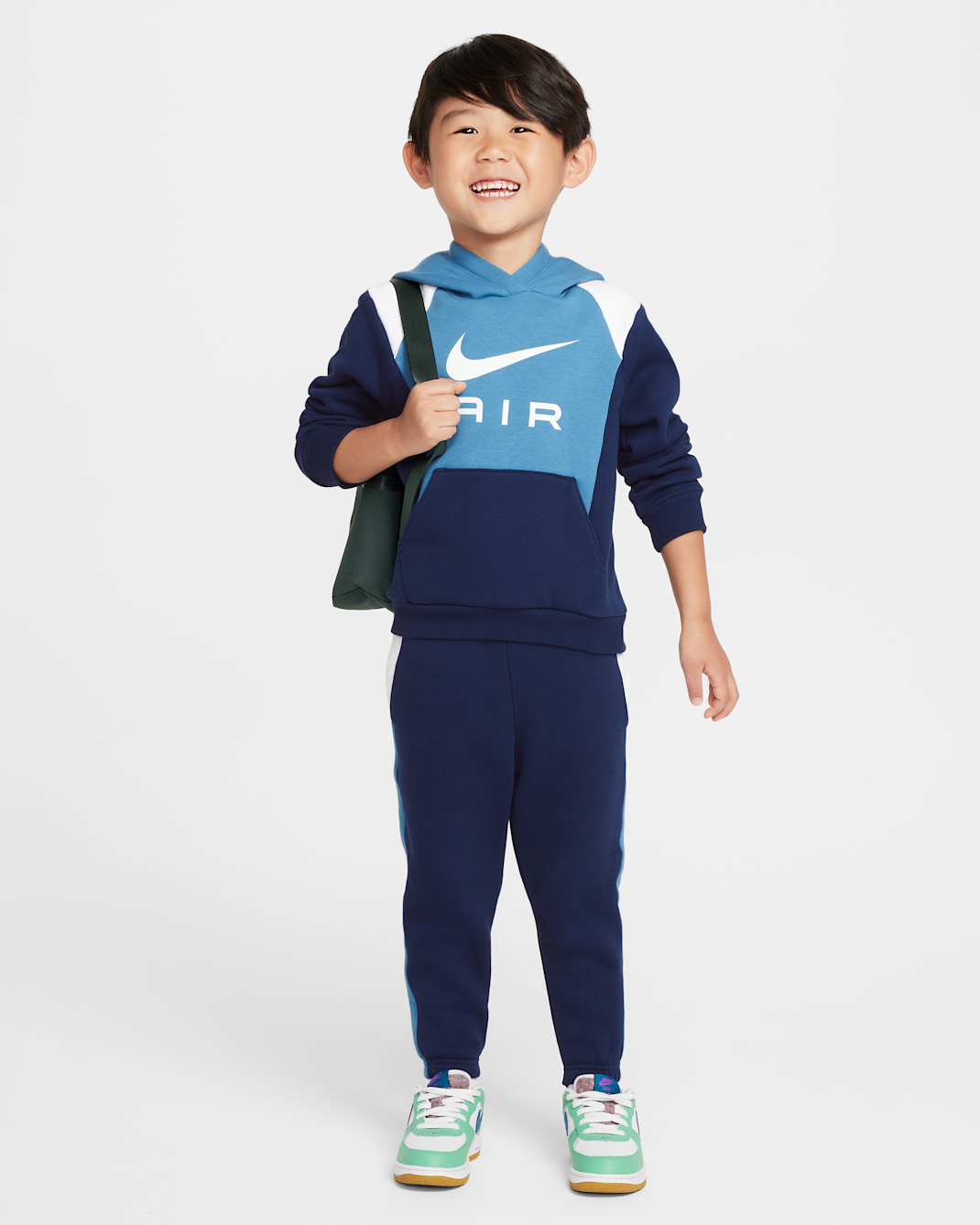 Nike Air Set aus Fleece-Pullover und Hose (Kleinkinder) - Midnight Navy