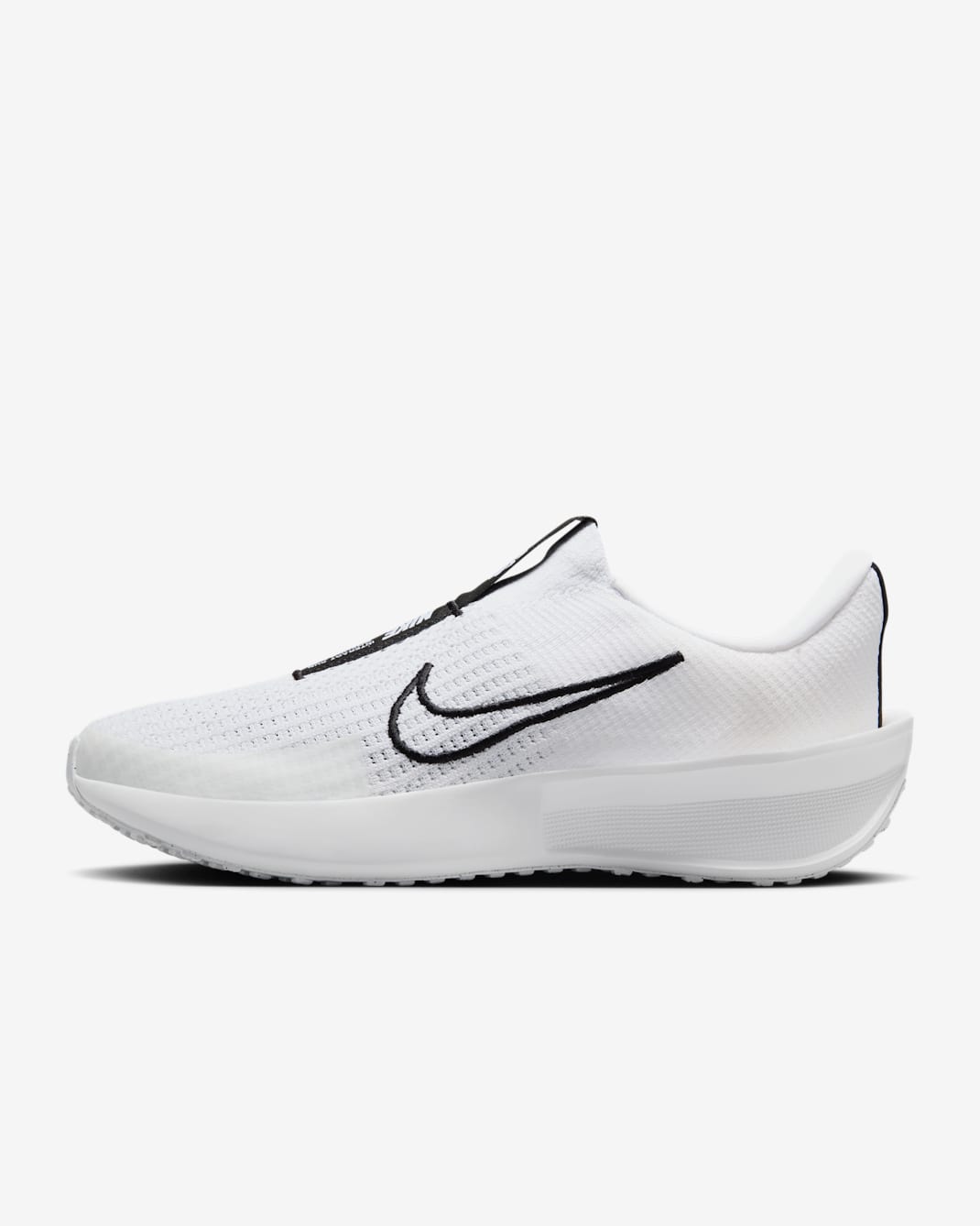 Nike Interact Run EasyOn 男款路跑鞋 - 白色/白色/黑色