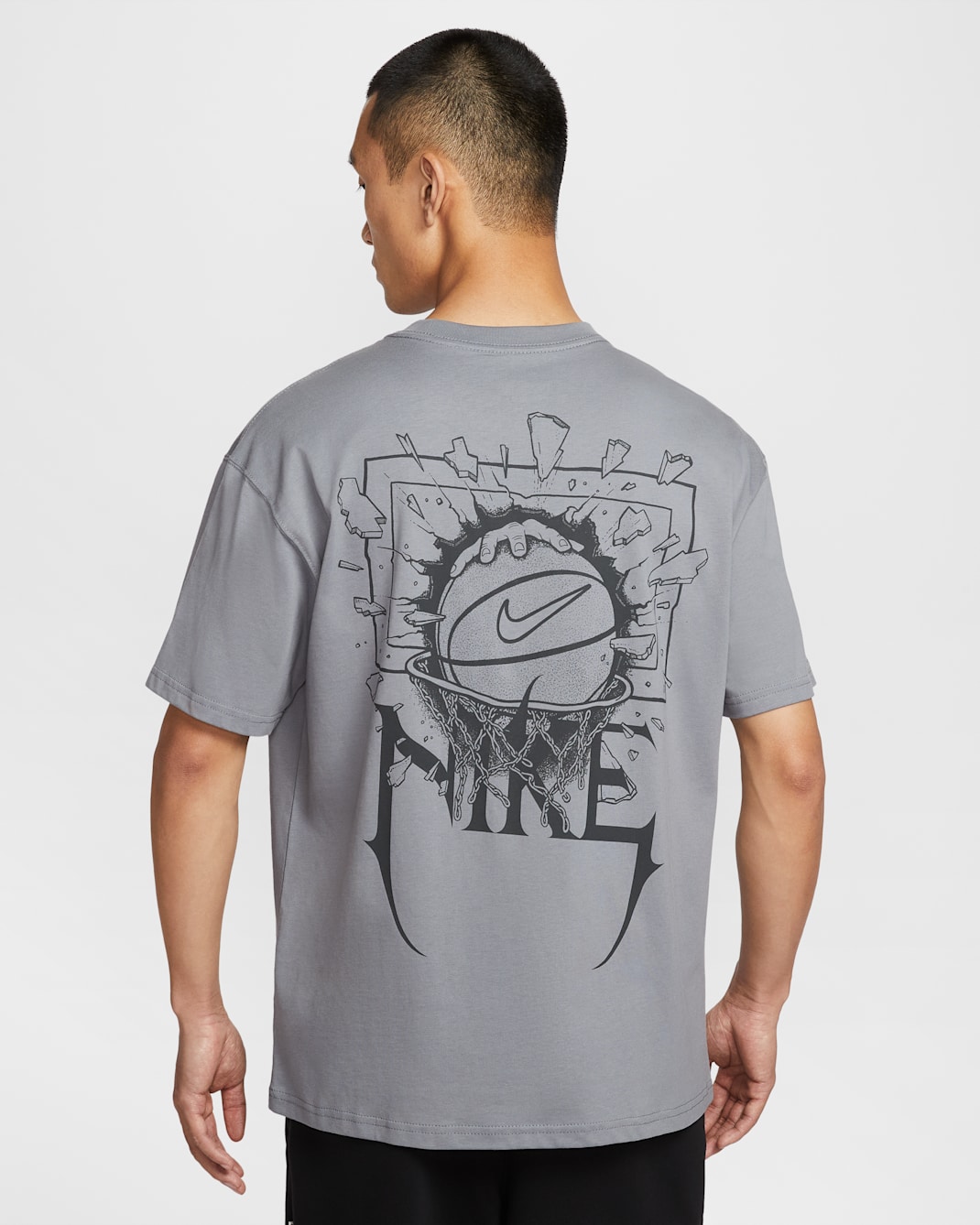 Nike Men's Max90 Basketball T-Shirt - Cool Grey