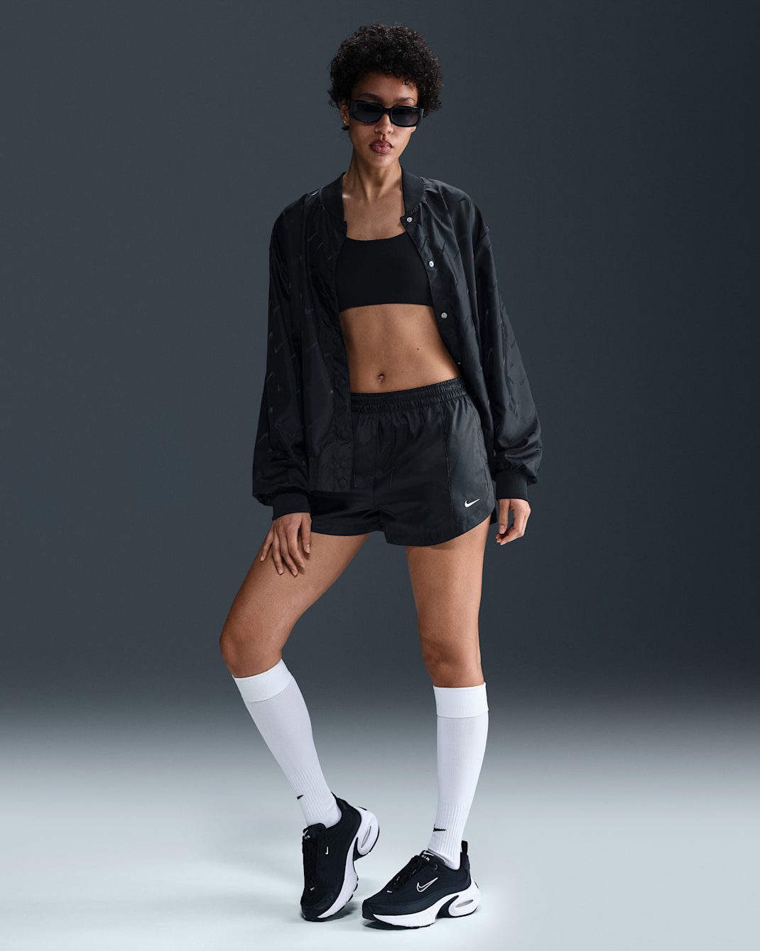 Nike Sportswear Windrunner Women's Mid-Rise 5cm (approx.) Woven Shorts - Black