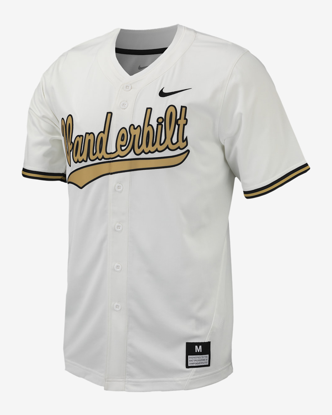 Vanderbilt Men's Nike College Replica Baseball Jersey - White