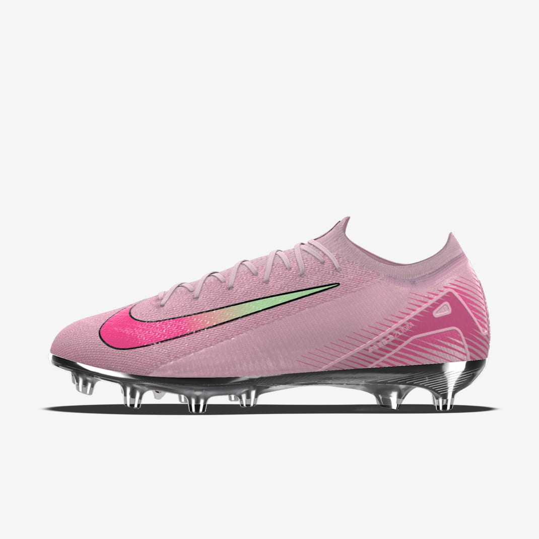 Custom Nike Mercurial Vapor 16 Elite By You AG-Pro Low-Top-fodboldstøvler - Pink Foam/Hyper Pink/Pink Foam