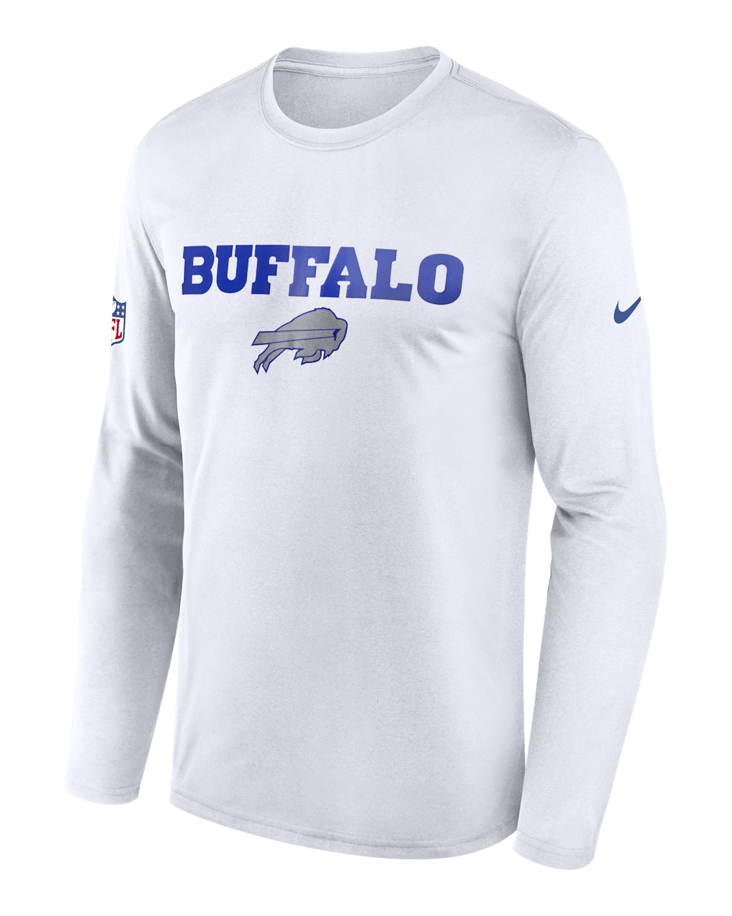 Buffalo Bills Rivalries Collection Sideline Legend Small Logo Men's Nike Dri-FIT NFL Long-Sleeve T-Shirt - White