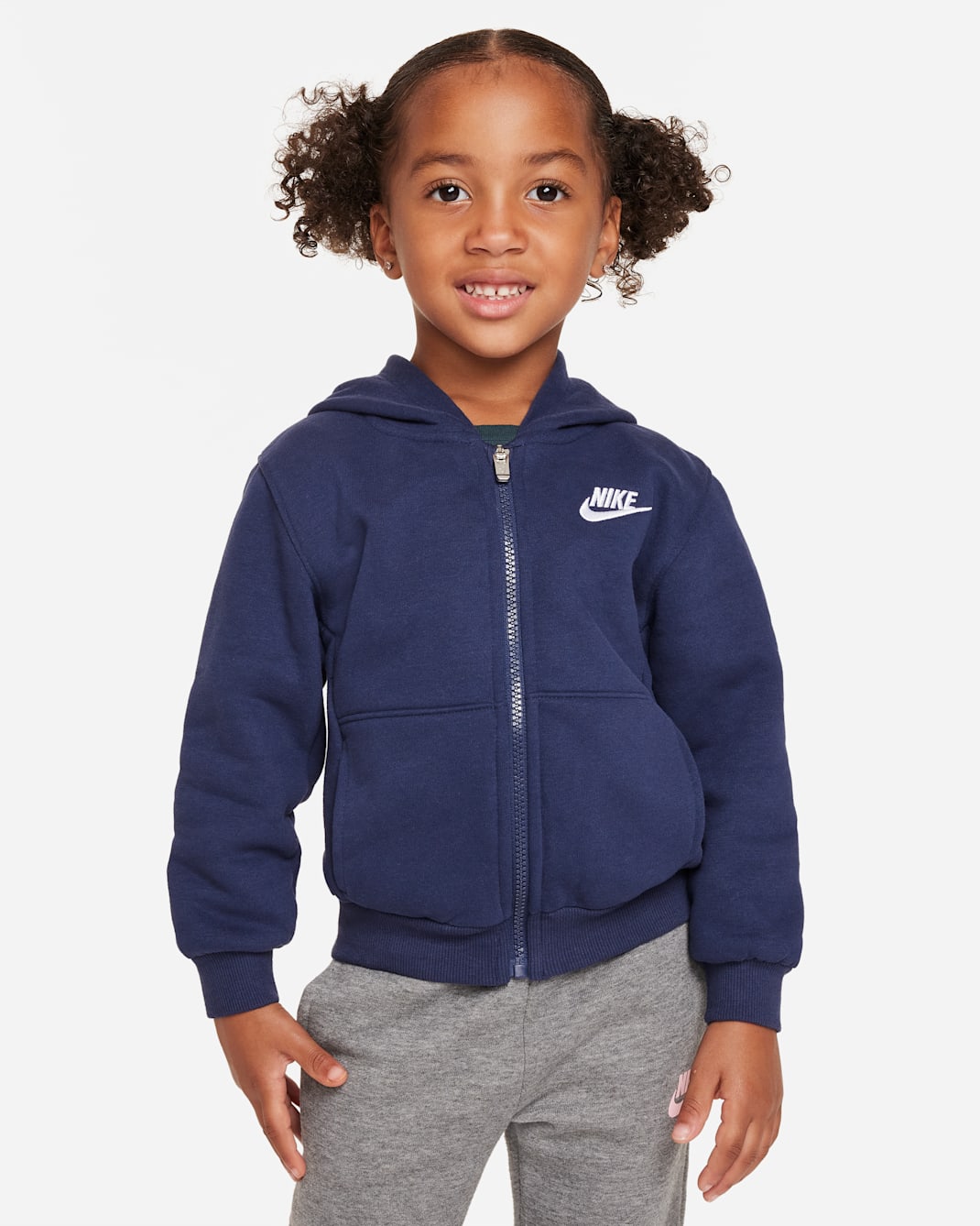 Nike Sportswear Club Toddler Fleece Full-Zip Hoodie - Midnight Navy