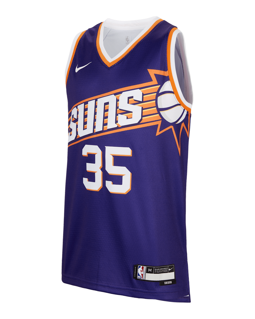 Phoenix Suns 2023/24 Icon Edition Swingman Nike Dri-FIT NBA-jersey voor jongens - New Orchid