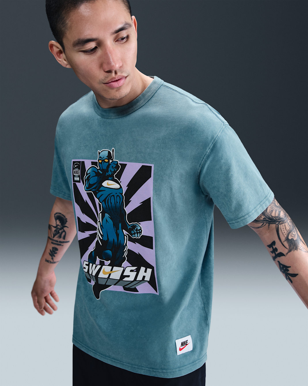 Nike Men's Max90 Fitness T-Shirt - Smoky Blue