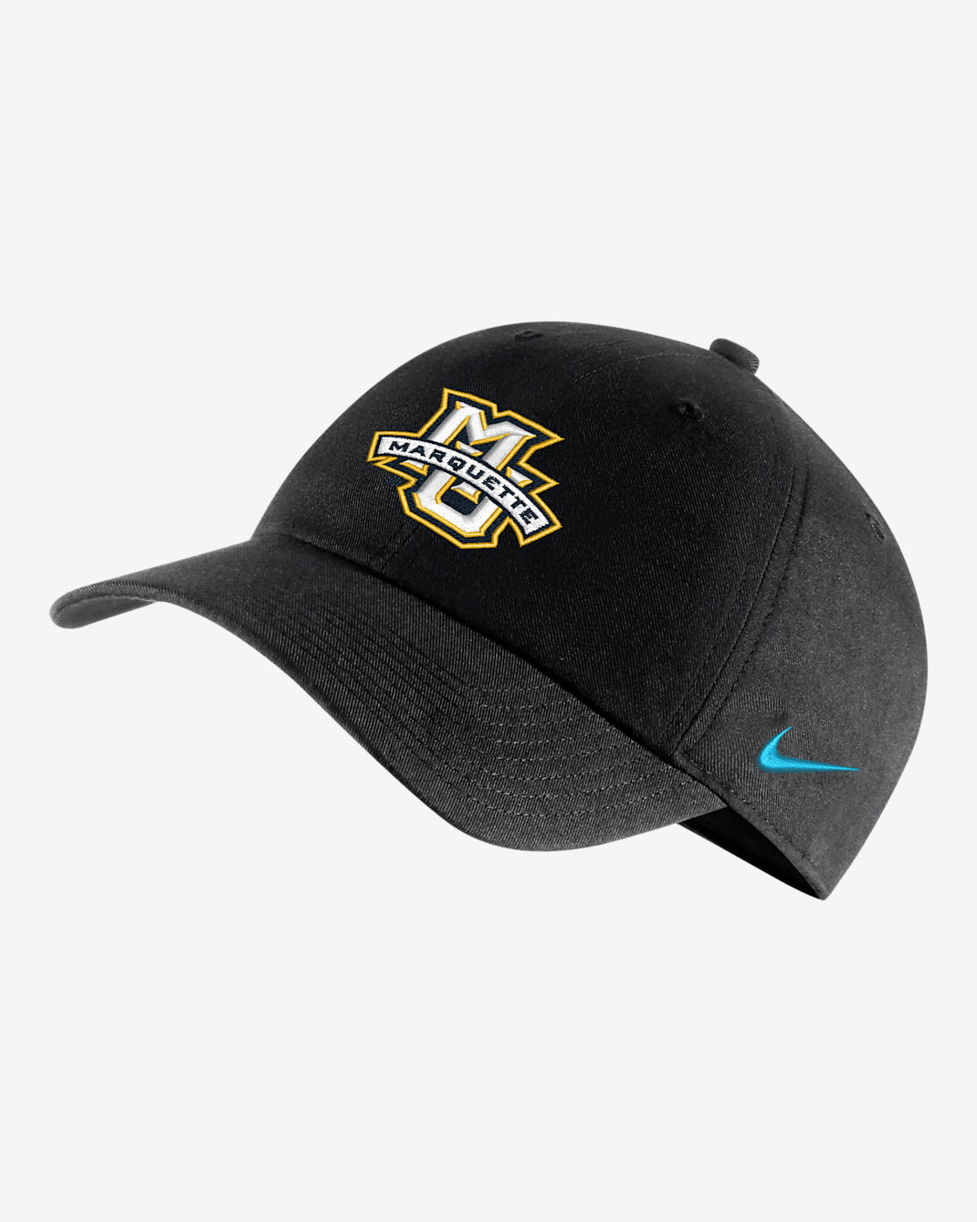 Gorra universitaria Nike ajustable Marquette Heritage86 - Negro