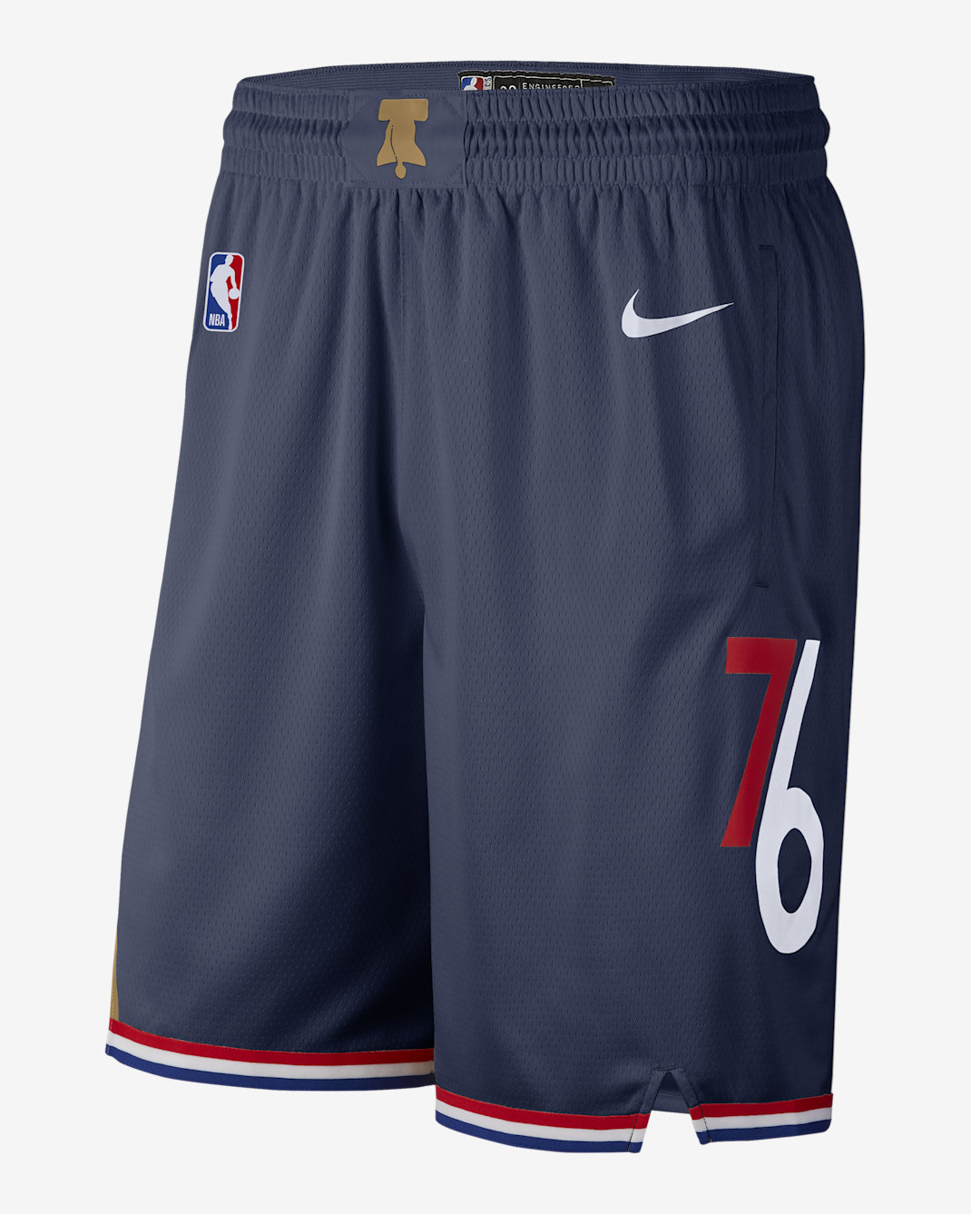 Philadelphia 76Ers City Edition Men's Nike Dri-FIT NBA Swingman Shorts - College Navy/White