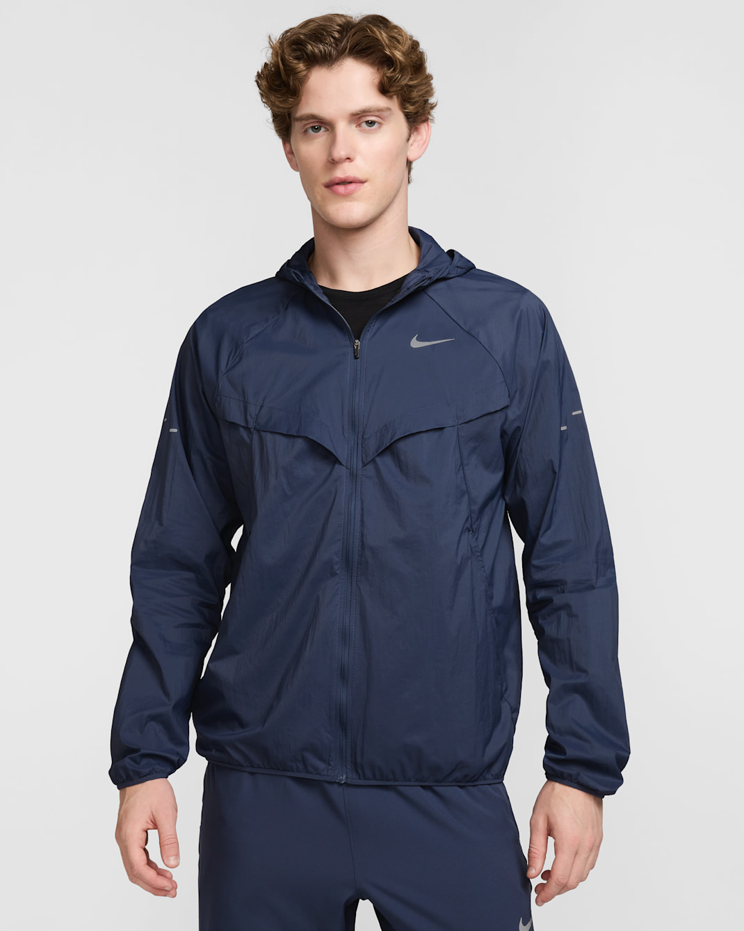Ανδρικό τζάκετ Repel UV για τρέξιμο Nike Stride - Thunder Blue/Thunder Blue