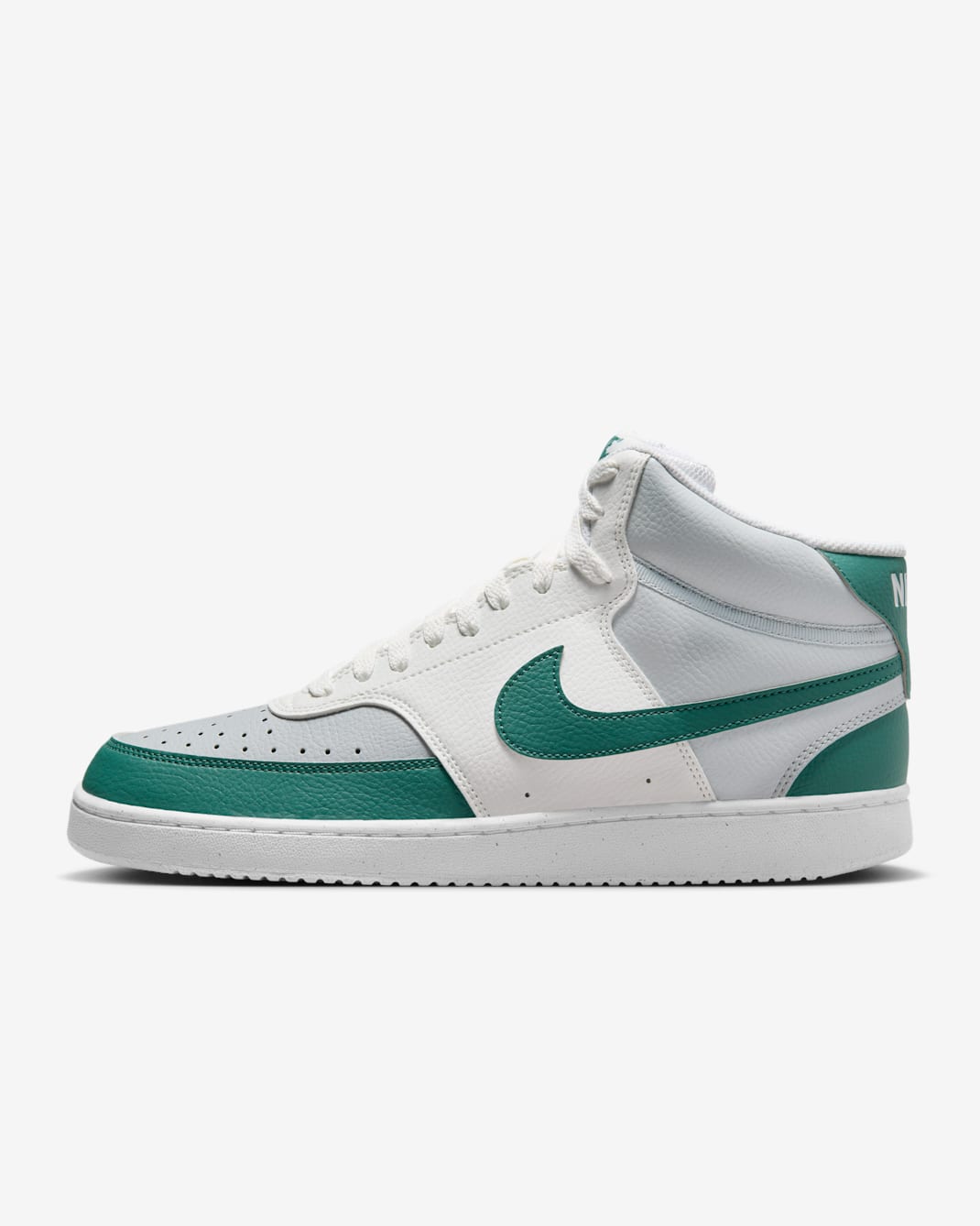 Nike Court Vision 中筒 Next Nature 男鞋 - Summit White/Pure Platinum/白色/Bicoastal