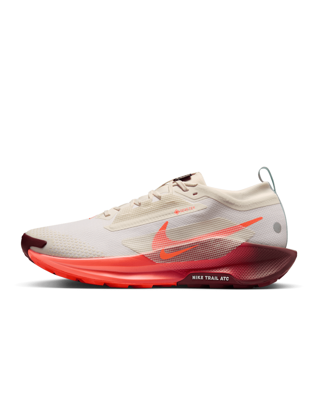 Nike Pegasus Trail 5 GORE-TEX Men's Waterproof Trail Running Shoes - Sail/Glacier Blue/Dark Team Red/Hyper Crimson