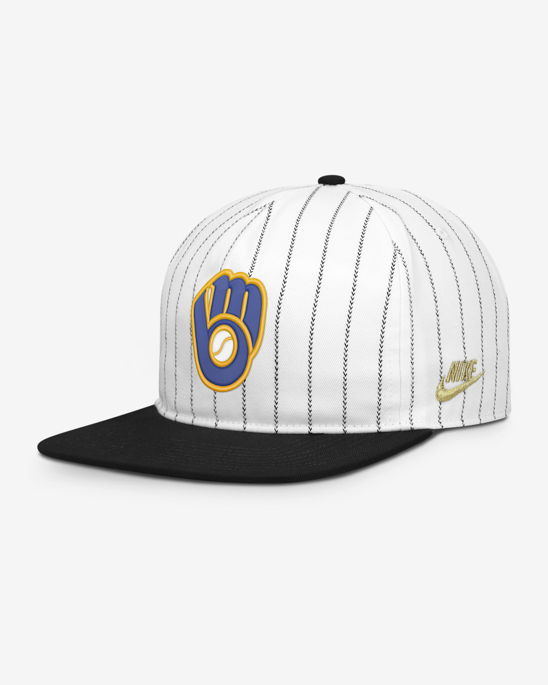 Milwaukee Brewers Pro Men's Nike MLB Adjustable Hat - White