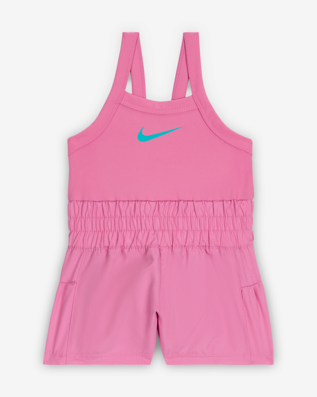 Nike Dri-FIT Sunny Swoosh Baby (12-24M) Runsie Romper - Magic Flamingo