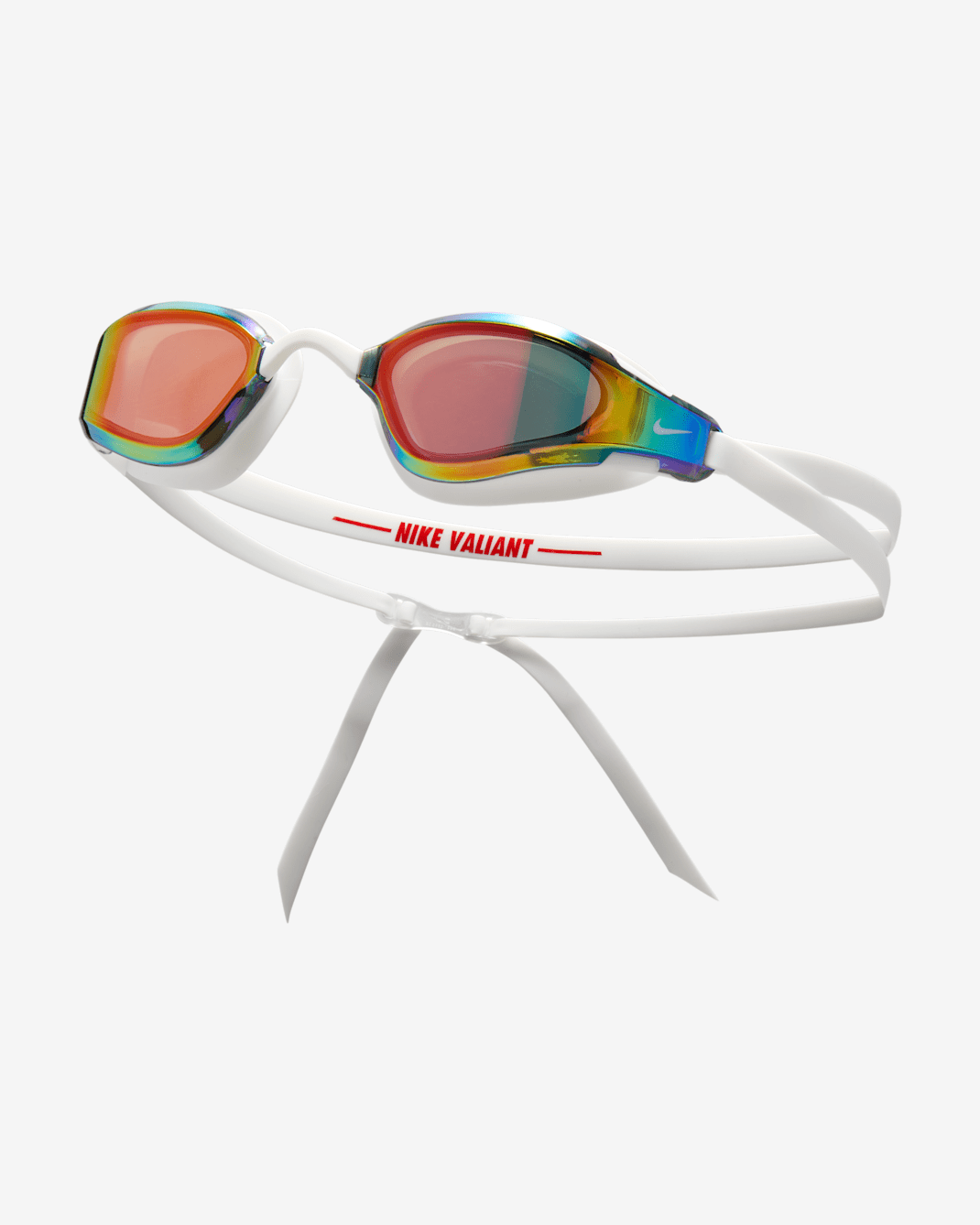 Goggles espejados Nike Swim Valiant - Blanco